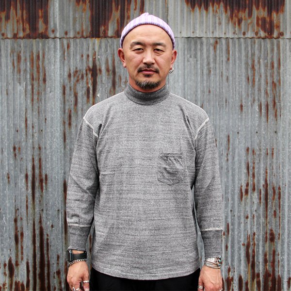 画像1: DAPPERS ダッパーズ　 "Classical Turtle Neck Long Sleeve Tee Special Sewing Model " [H.GRAY] LOT1801LOT1798