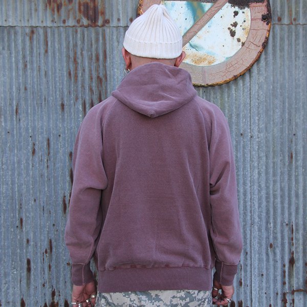 画像6: ダブルワークス　DUBBLE WORKS 　スウェット  "SMILE FADED PARKA"[PD BORDEAUX]