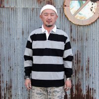 JACKSON MATISSE ” RUGBY Shirt ”[BLACK×GREY] 