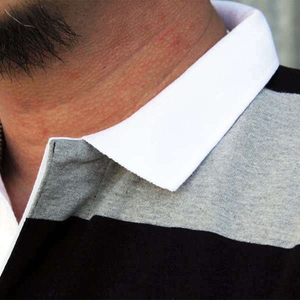 画像2: JACKSON MATISSE ” RUGBY Shirt ”[BLACK×GREY] 