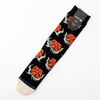 STANCE スタンス 　ソックス　" BROADCAST FLORAL CREW" [BLACK] 
