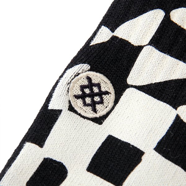 画像2: STANCE スタンス 　ソックス　" WAVE CHECK CREW" [BLK] 