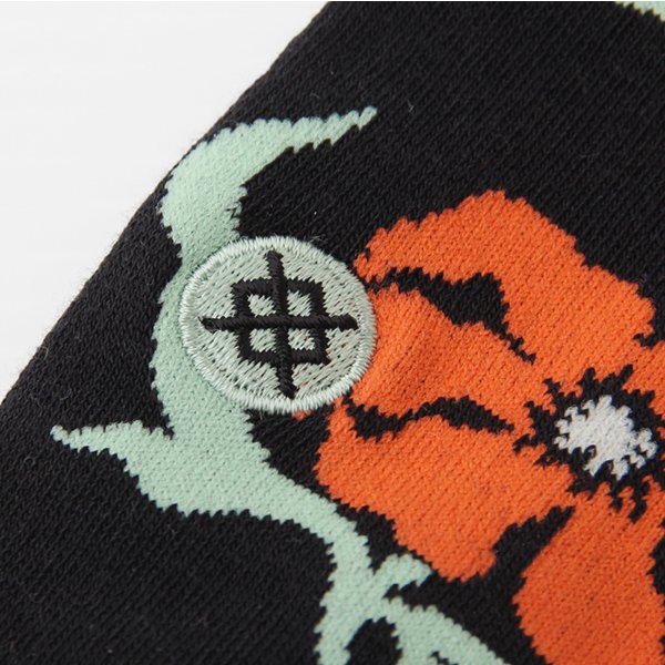 画像3: STANCE スタンス 　ソックス　" BROADCAST FLORAL CREW" [BLACK] 