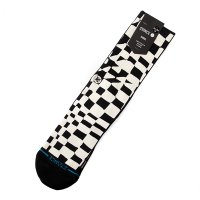STANCE スタンス 　ソックス　" WAVE CHECK CREW" [BLK] 
