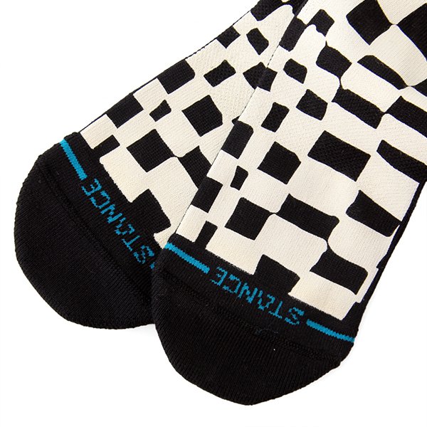 画像3: STANCE スタンス 　ソックス　" WAVE CHECK CREW" [BLK] 