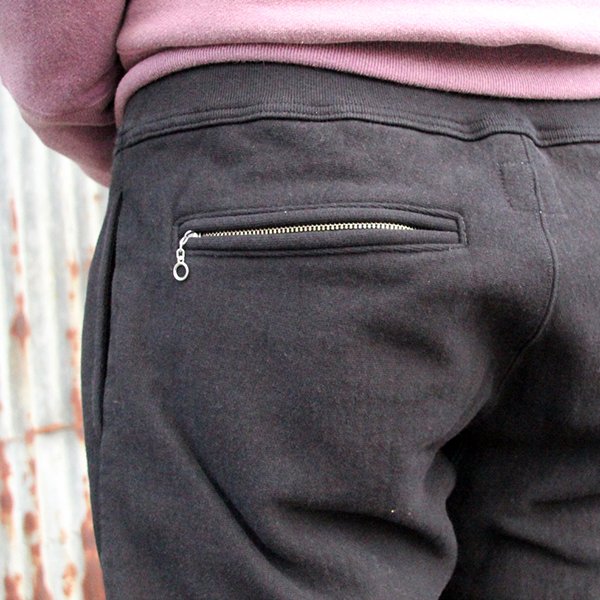 画像4: ウエストライド  WEST RIDE  REVERSE WEAVE SWEAT PANTS[BLACK]  25-03