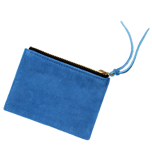 GIVE C ” ベロア POUCH” [BLUE]Sサイズ