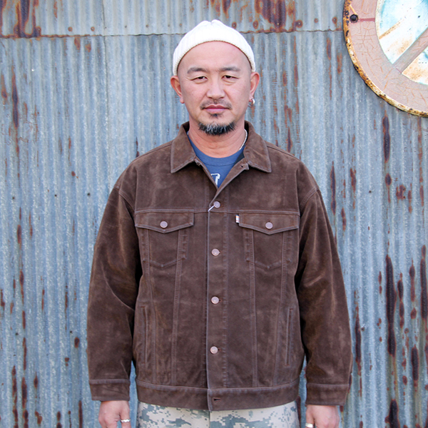 ジャクソンマティス　JACKSONMATISSE　SUEDE LEATHER TRUCKER JACKET [BROWN]
