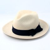 画像: ダッパーズ　 Dappers ELSOMBRERO W-NAME PANAMA HAT LOT1483[NATURAL/BLACK] 