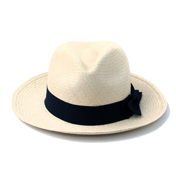 画像2: ダッパーズ　 Dappers ELSOMBRERO W-NAME PANAMA HAT LOT1483[NATURAL/BLACK]  (2)