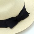 画像3: ダッパーズ　 Dappers ELSOMBRERO W-NAME PANAMA HAT LOT1483[NATURAL/BLACK]  (3)