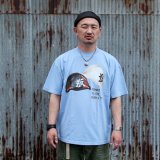 画像: ストレンジトリップ　STRANGE TRIP TEE "叛HELMET TEE  "［SKY BLUE］