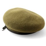 画像: ダッパーズ　DAPPERS ARMY STYLE WOOLEN BERET -[OLIVE] LOT1598