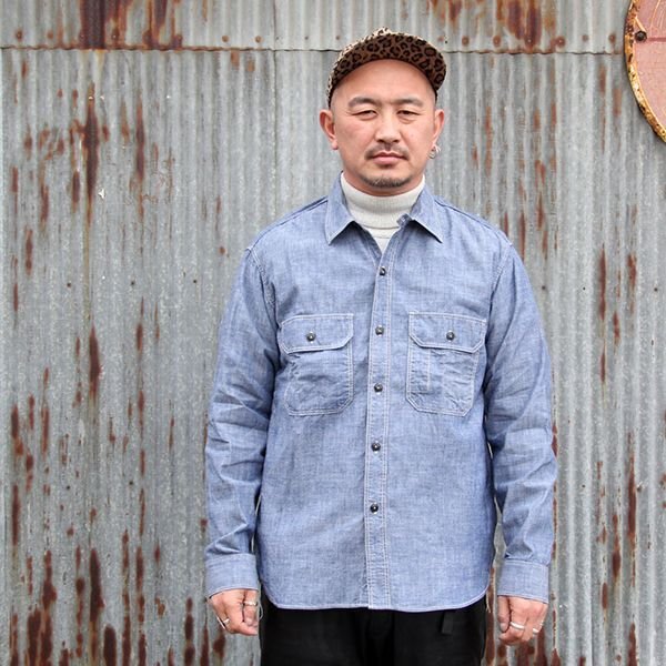 画像1: ワンピースオブロック ONE-PIECE OF ROCK L/S WORK SHIRTS -ANCHOR SMITH SHIRTS- [IND CHAM] (1)