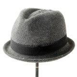 画像: DAPPERS ダッパーズ　 CLASSICAL WOOL KNITTING HAT [CHARCOAL×BLACK]  LOT1675