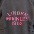 画像2: ダブルワークスDUBBLE WORKS 　スウェット　”LINDEN MCKINLEY 1963“　PRINTED SWEAT[SUMIKURO]LOT 83003-05 (2)