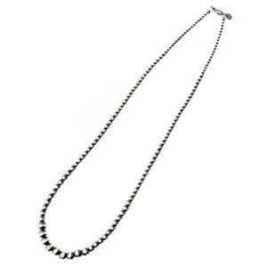 画像: NAVAJO BEADS CHAIN インディアンジュエリー　ナバホビーズチェーン　MIX 60cm　[SILVER]