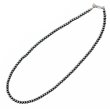 画像1: NAVAJO BEADS CHAIN インディアンジュエリー　ナバホビーズチェーン　そろばん玉 45cm　[SILVER] (1)