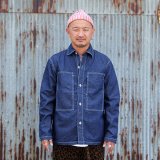 画像: ウエストライド 長袖ワークシャツ WEST RIDE ARMY UTILITY SHIRTS[DENIM]  