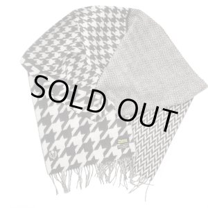 画像: DAPPER’S　ダッパーズ　Cashmink Scarf by V.FRAAS ￥BLACK 【Herringbone/Houndstooth￥]LOT1738