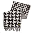 画像2: DAPPER’S　ダッパーズ　Cashmink Scarf by V.FRAAS ￥BLACK 【Herringbone/Houndstooth￥]LOT1738 (2)