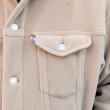 画像3: ジャクソンマティス　JACKSON MATISSE　"RECYCLED POLYESTER FLEECE Trucker JKT "[BEIGE]  (3)