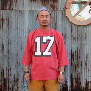 画像: ジャクソンマティス　JACKSON MATISSE　 " 17 Football Tee " [RED] 