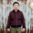 画像1: DAPPERS ダッパーズ　" Classical A-1 Style Two Tone Jacket " [Burgundy/Black ]  LOT1587 (1)