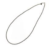 画像: NAVAJO BEADS CHAIN インディアンジュエリー　ナバホビーズチェーン 4mm玉　50cm[SILVER]