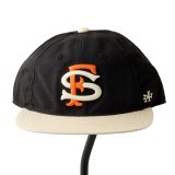 画像: アメリカンニードル　AMERICAN NEEDLE　CAP "SF” [BLACK/OFF