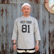 画像1: ウエアハウス Lot 4063 7分袖フットボールT" WESTPOINT" [H.GRAY]  (1)