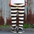 画像3: WESTRIDE  ウエストライド　HEAVY BORDER PANTS[BLK/CRM]   (3)