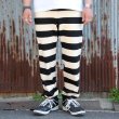 画像1: WESTRIDE  ウエストライド　HEAVY BORDER PANTS[BLK/CRM]   (1)