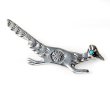 画像1: NAVAJO インディアンジュエリー　ピン　”ROADRUNNER”[SILVER]PAULINE NELSON (1)