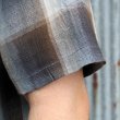画像5: CUSHMAN クッシュマン  "RAYON OMBRE CHECK SHIRT " [BLACK/GRAY]25606 (5)