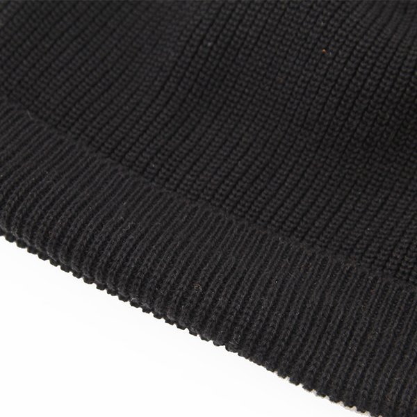 画像2: DAPPERS ダッパーズ　”Classical Type A-4 Cotton Knit Cap ” [BLACK]  LOT1800 (2)
