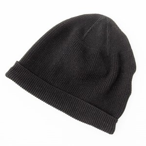 画像: DAPPERS ダッパーズ　”Classical Type A-4 Cotton Knit Cap ” [BLACK]  LOT1800