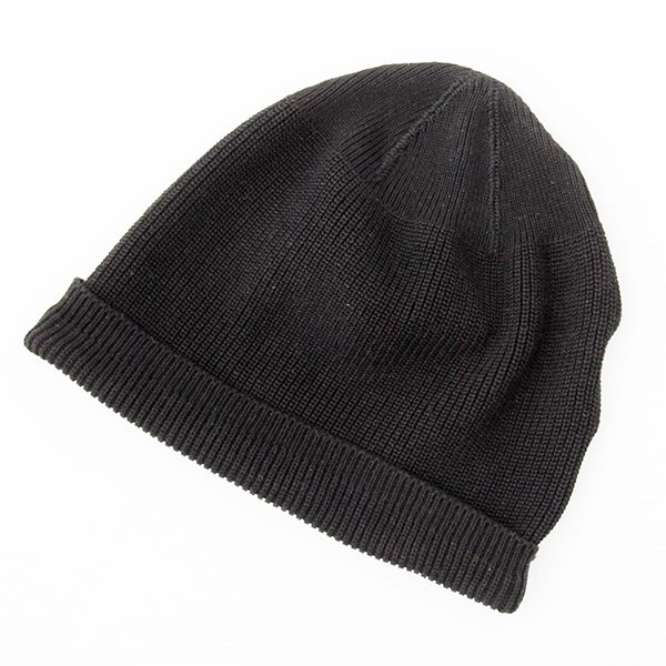 画像1: DAPPERS ダッパーズ　”Classical Type A-4 Cotton Knit Cap ” [BLACK]  LOT1800 (1)
