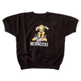 画像: ダッパーズ　DAPPERS   "3.0mm Binder Crew Neck S/S Sweat Flocky Print "[D.BLACK] LOT1776