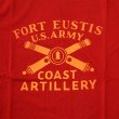 画像2: ダッパーズ　DAPPERS 　Military Crew Neck Tee Standard Sewing  "U,S,ARMY"[RED] LOT1628 (2)