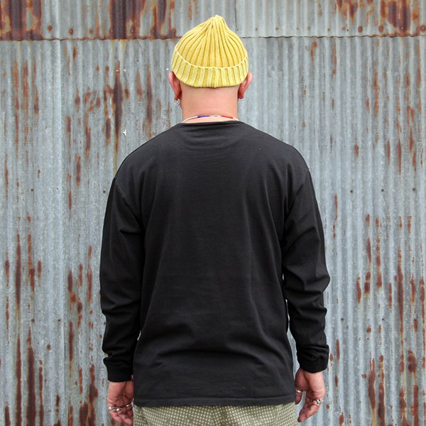 画像6: SLOPPY SUPPLY　スラッピーサプライ　 "L/S TEE 　ANYWAY" [BLACK]  (6)