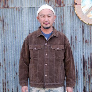 画像: ジャクソンマティス　JACKSONMATISSE　SUEDE LEATHER TRUCKER JACKET [BROWN]