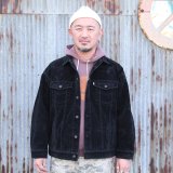 画像: ジャクソンマティス　JACKSONMATISSE　SUEDE LEATHER TRUCKER JACKET [BLACK]