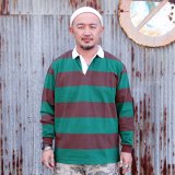 画像: JACKSON MATISSE ” RUGBY Shirt ”[BROWN×GREEN] 