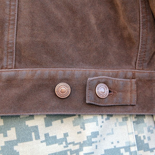 画像3: ジャクソンマティス　JACKSONMATISSE　SUEDE LEATHER TRUCKER JACKET [BROWN] (3)