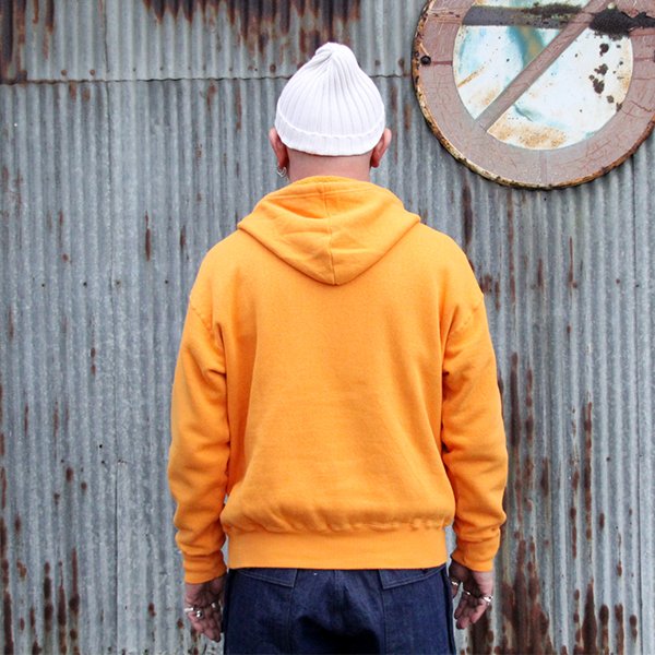 画像5: DUBBLE WORKS ダブルワークス”LOOP WHEEL AFTER HOOD SWEAT　SHIRT"[F.ORANGE]LOT86018 (5)