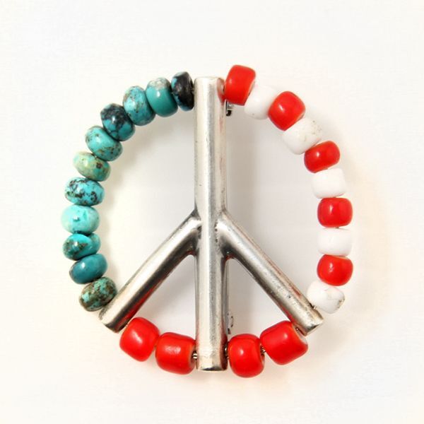 SUNKU 39 BEADS PEACE PINS [SILVER]SK131 - 【FORTYNINERS】 AMERICAN